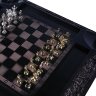 Шахматный стол «Римский рыцарь» резной из массива дерева