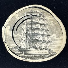 Настенная картина «Парусник» из бивня мамонта