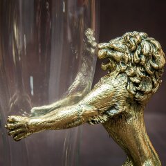 Украшенная пивная кружка «Лев» с объёмной фигуркой