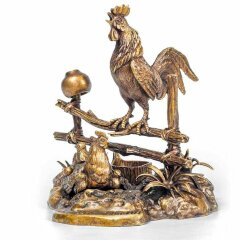 Сувенирная композиция «Петух – Утро в деревне» в подарок для домохозяйки