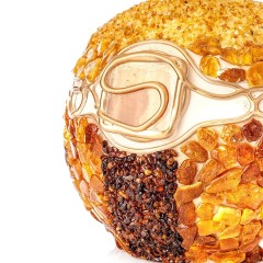 Настольная лампа «VITALUCE» с янтарной мозаикой в подарок жене