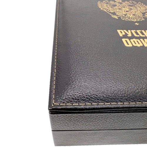 Подарочное издание «Кодекс чести русского офицера» с иконой — эксклюзивный ассортимент книг о военном искусстве в кожаном чемодане