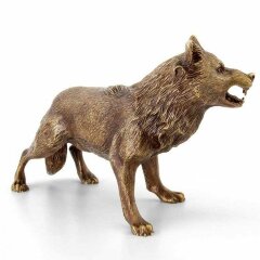 Бронзовая статуэтка «Волк»