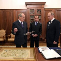 Старая карта в античном багете «Россия, Московия и Тартария» 1562 г. (копия)