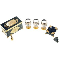 Подарочный набор для коньяка «Мужской» из нефрита