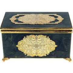 Подарочный набор для коньяка «Мужской» из нефрита