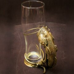 Украшенная пивная кружка «Сом» с объёмной фигуркой