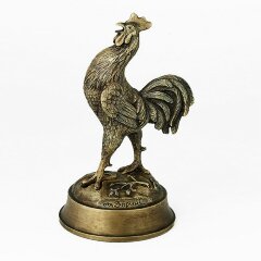 Бронзовая фигурка «Петух» в подарок коллекционеру