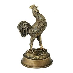 Бронзовая фигурка «Петух» в подарок коллекционеру