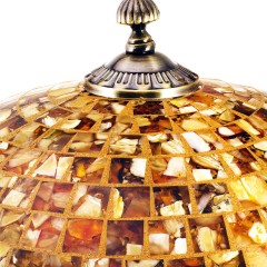 Настольная лампа «ARTE» с абажуром из янтарной мозаики в подарок руководителю