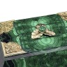 Малахитовая шкатулка «Каменный цветок» с бронзовым декором (золочение)