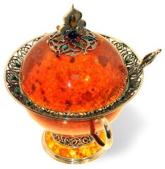 Сахарница из янтаря «Восточная сказка»