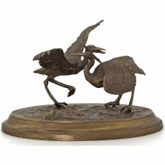 Скульптурная композиция «Цапля хохлатая»