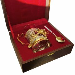 Позолоченный подстаканник «Герб России»