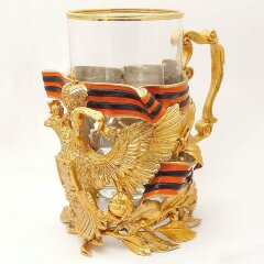 Позолоченный подстаканник «Герб России»