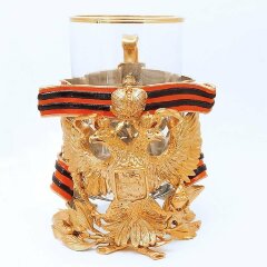 Позолоченный подстаканник «Герб России»