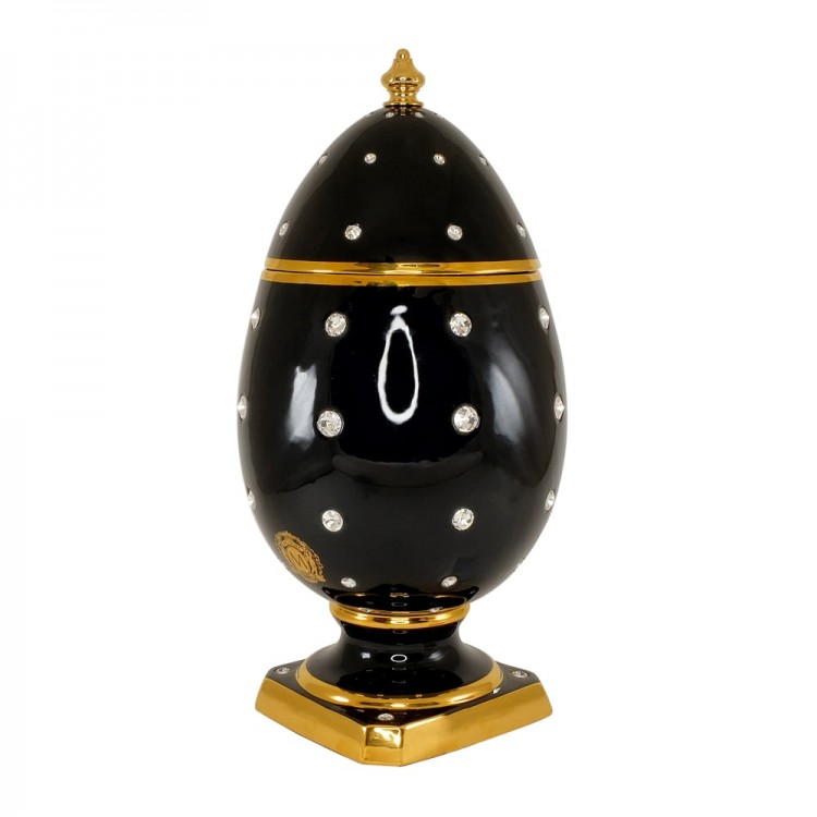 Сувенирная шкатулка «Пасхальное яйцо» (EMOZIONI) чёрная