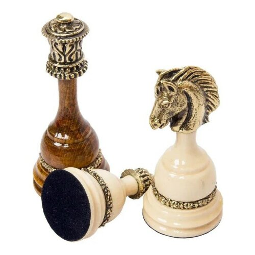 Коллекционные шахматные фигуры «Королевские» из бронзы