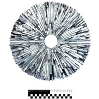 Декоротивная фигура для интерьера «Солнце» серебряного цвета (36 см)