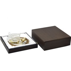 Златоустовская икорница на агате «Рак» в каталоге столовых приборов для праздничного стола