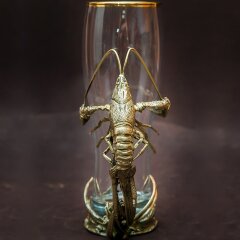 Украшенная пивная кружка «Рак» с объёмной фигуркой