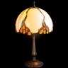 Настольная лампа «LUCIDE» с глянцевым абажуром и янтарной мозаики