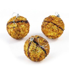 Новогодние ёлочные шары «Рождественские цветы» для украшения ёлки