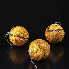 Новогодние ёлочные шары «Рождественские цветы» для украшения ёлки