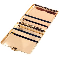 Позолоченный портсигар на 20 сигарет «Герб России» в подарок руководителю