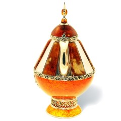 Янтарный чайник «Восточная сказка» с художественным декором в подарок мужчине