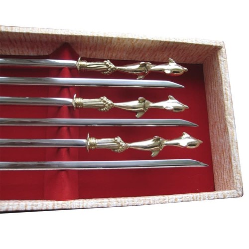 Набор шампуров «Дельфины»