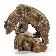 Бронзовая статуэтка «Белый медведь»