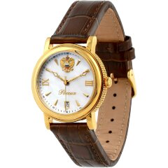 Наручные часы «Россия» (герб, флаг, позолота)