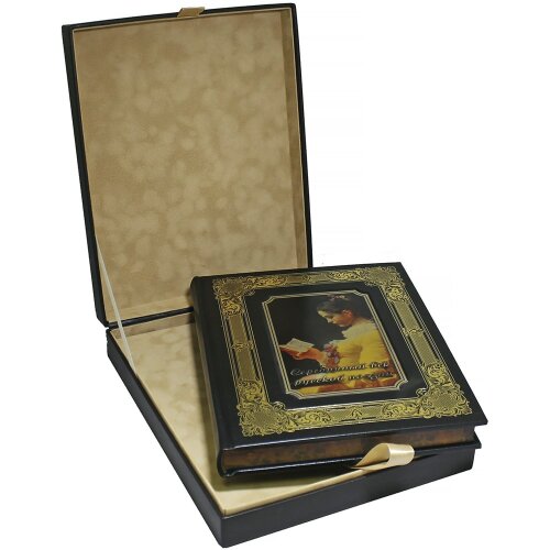 Подарочная книга «Серебряный век русской поэзии» в кожаном переплёте