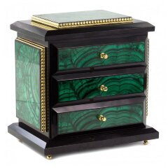 Интерьерный ларец из малахита «Комод» для украшений