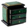 Интерьерный ларец из малахита «Комод» для украшений