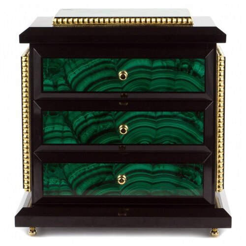 Интерьерный ларец из малахита «Комод» для украшений