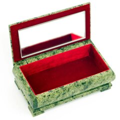 Сувенирная шкатулка из змеевика «Купюра» для денег