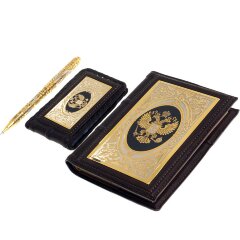 Подарочный набор «Держава» (ежедневник, визитница, ручка) 