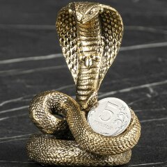 Подарочная фигурка змея «Кобра» в подарок к новому 2025 году