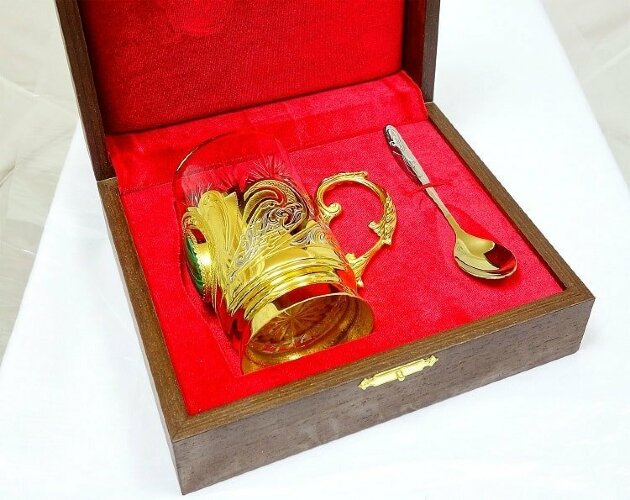 Подстаканник "Малахит"