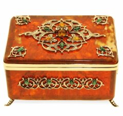 Янтарная коробочка для чая «Восточная сказка»