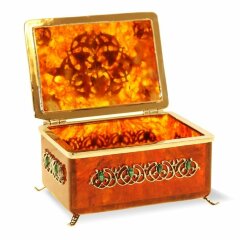 Янтарная коробочка для чая «Восточная сказка»
