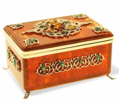 Янтарная коробочка для чая «Восточная сказка»