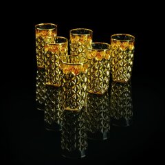 Хрустальные стаканы для напитков «GOLDEN DREAM»