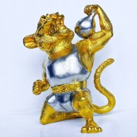 Позолоченная фигурка «Тигр силач» из бронзы — символ 2022 года