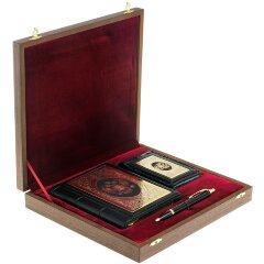 Подарочный набор «Держава» (ежедневник, визитница, ручка)