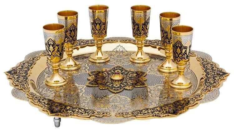 Набор коньячный «Уральские самоцветы»