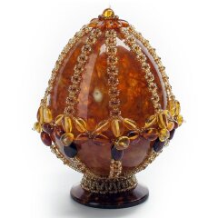 Янтарное пасхальное яйцо «Царский лепесток»