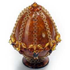 Янтарное пасхальное яйцо «Царский лепесток»